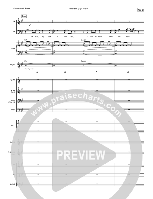 Waterfall Conductor's Score (Chris Tomlin)