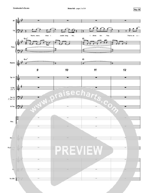 Waterfall Conductor's Score (Chris Tomlin)