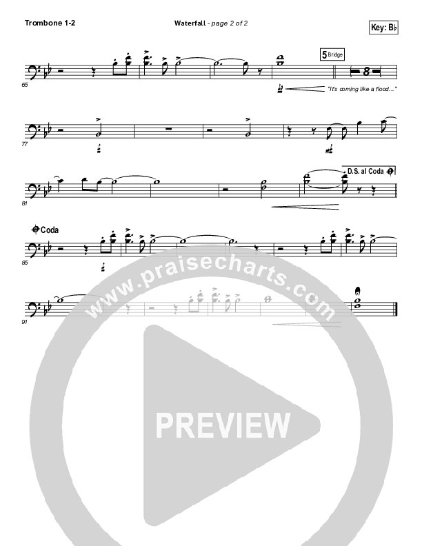 Waterfall Trombone 1/2 (Chris Tomlin)