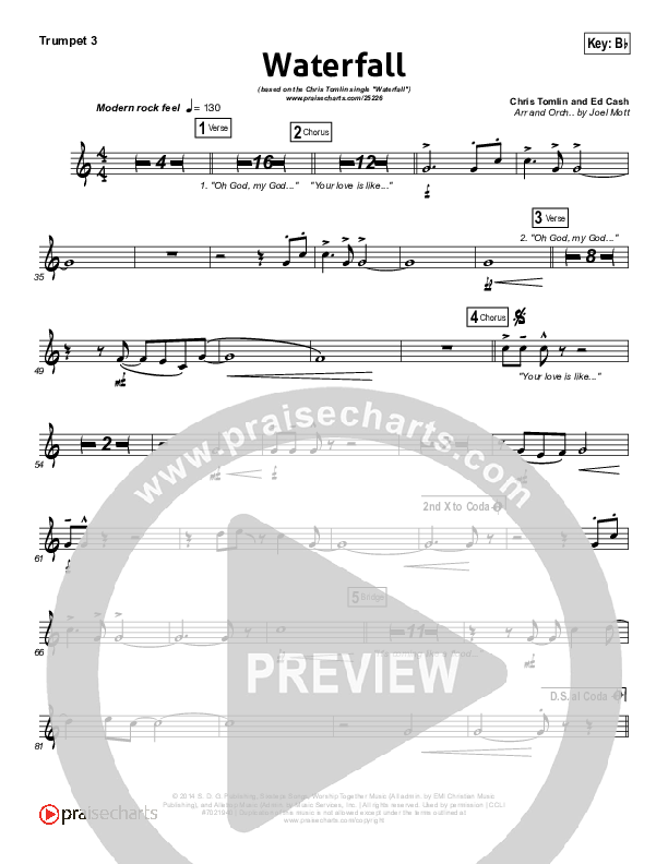 Waterfall Trumpet 3 (Chris Tomlin)