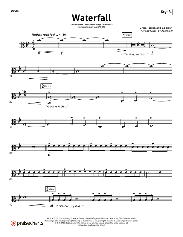 Waterfall Viola (Chris Tomlin)
