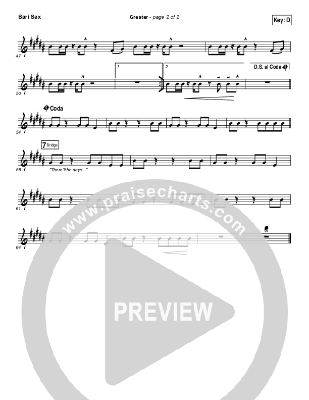 Greater Bari Sax (MercyMe)