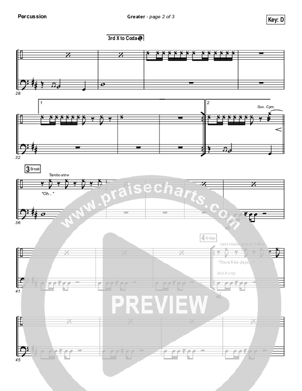 Greater Percussion (MercyMe)