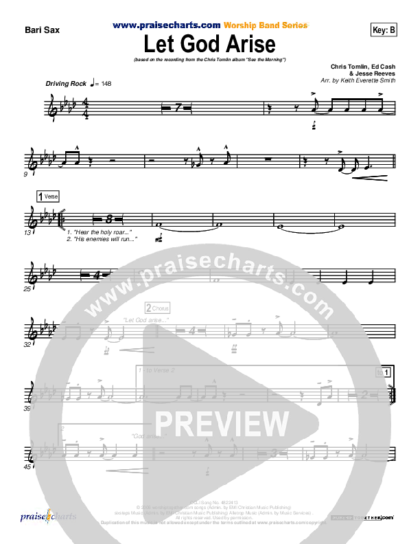 Let God Arise Bari Sax (Chris Tomlin)