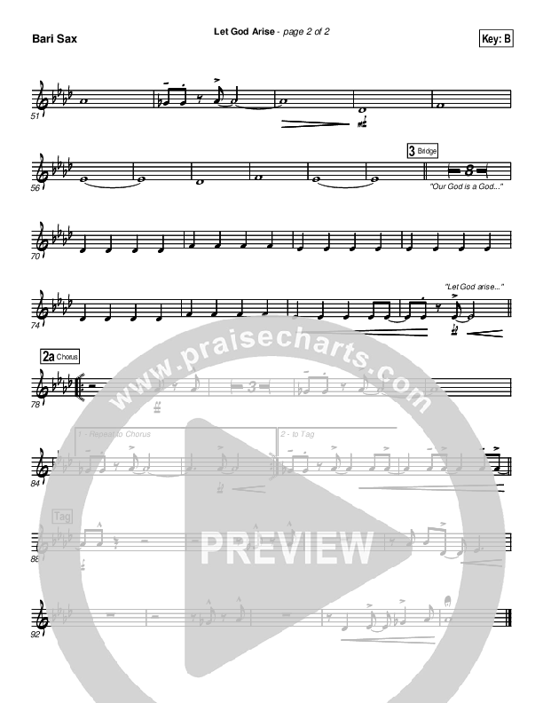 Let God Arise Bari Sax (Chris Tomlin)