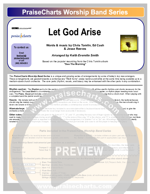 Let God Arise Orchestration (Chris Tomlin)