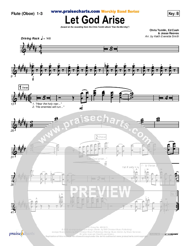Let God Arise Flute/Oboe (Chris Tomlin)