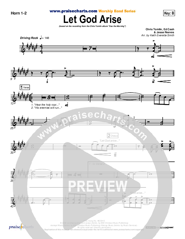 Let God Arise Brass Pack (Chris Tomlin)