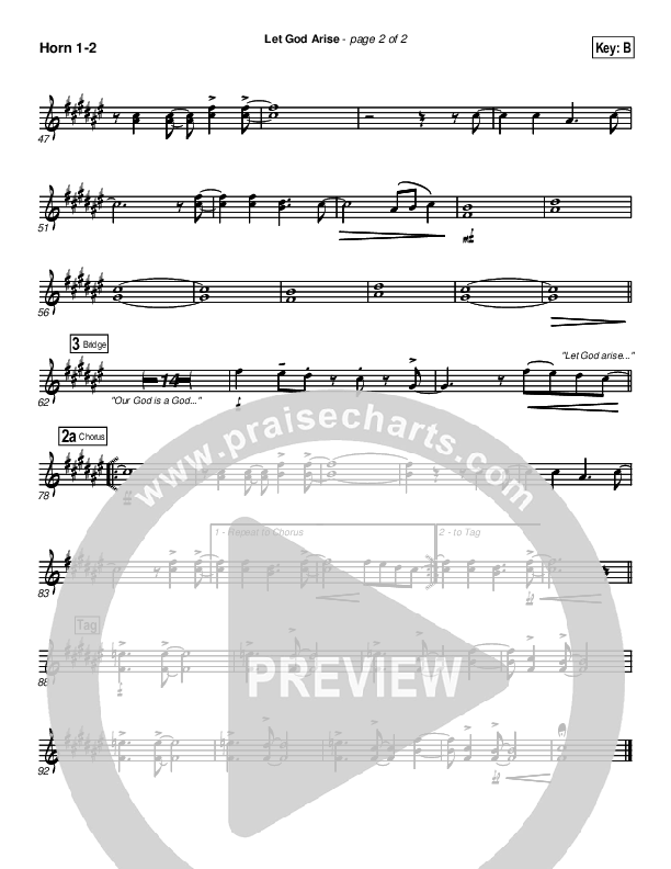 Let God Arise Brass Pack (Chris Tomlin)