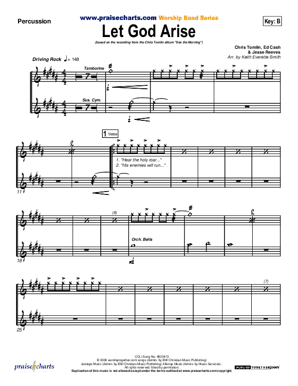 Let God Arise Percussion (Chris Tomlin)
