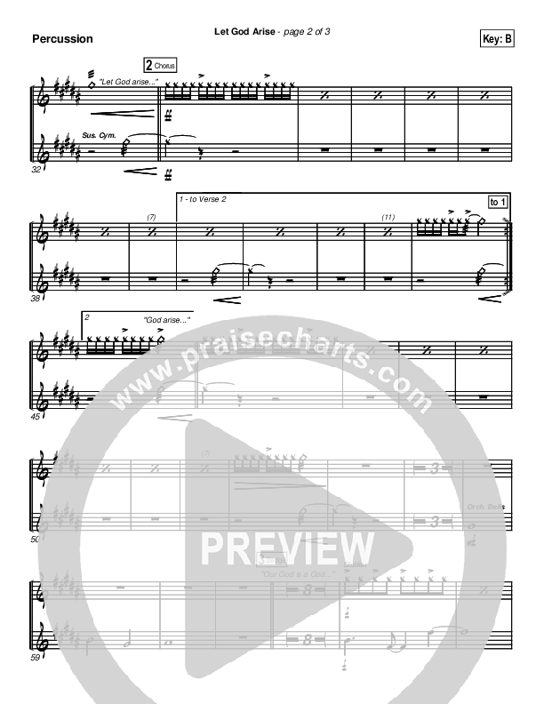 Let God Arise Percussion (Chris Tomlin)