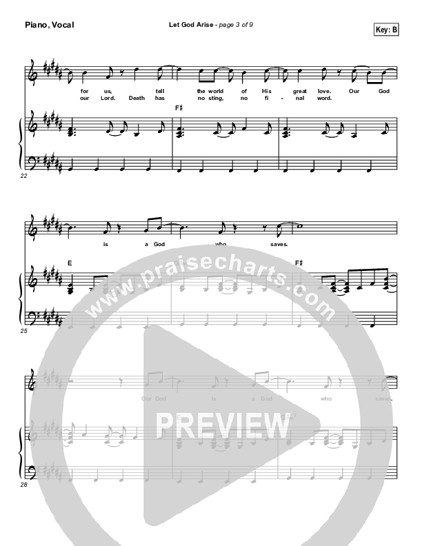 Let God Arise Piano/Vocal (Chris Tomlin)