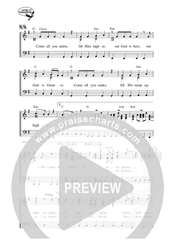 Come All You Saints Lead & Piano (Life Worship)