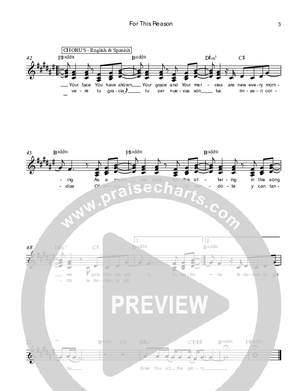 For This Reason Lead Sheet (Ethnos Community Church / Andy Santos / Vahagn Stepanyan)