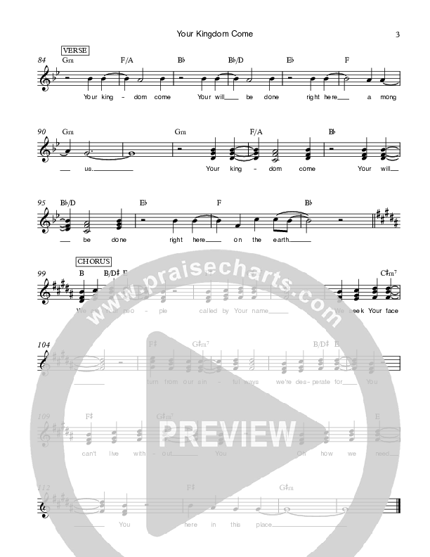 Your Kingdom Come Lead Sheet (Ethnos Community Church / Andy Santos / Vahagn Stepanyan)