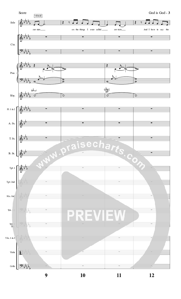 God Is God Conductor's Score (Charles Billingsley / Red Tie Music)