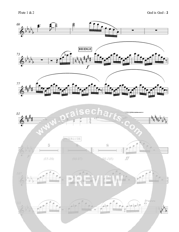 God Is God Flute 1/2 (Charles Billingsley / Red Tie Music)