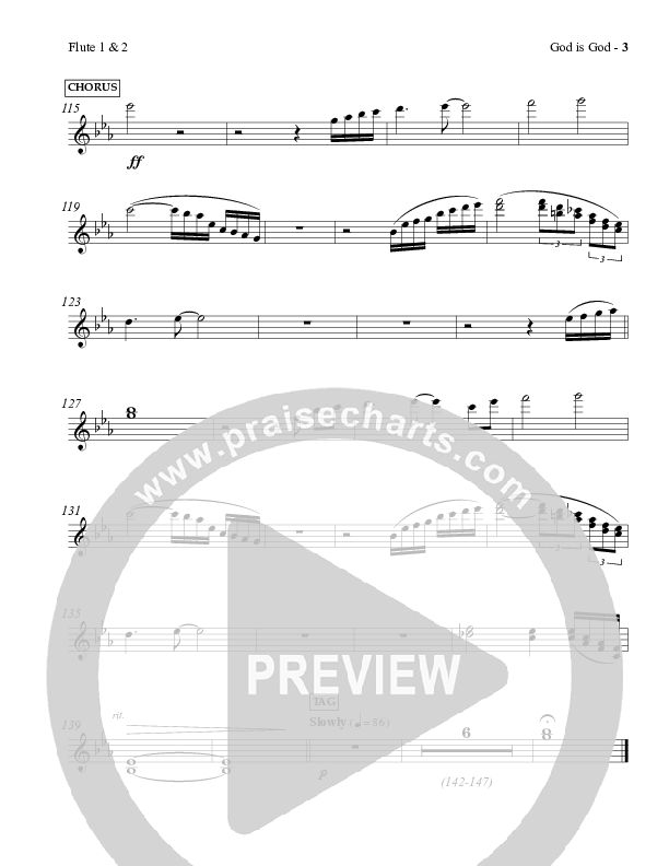 God Is God Flute 1/2 (Charles Billingsley / Red Tie Music)