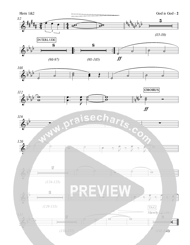 God Is God French Horn 1/2 (Charles Billingsley / Red Tie Music)