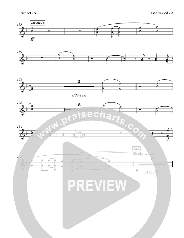 God Is God Trumpet 2/3 (Charles Billingsley / Red Tie Music)