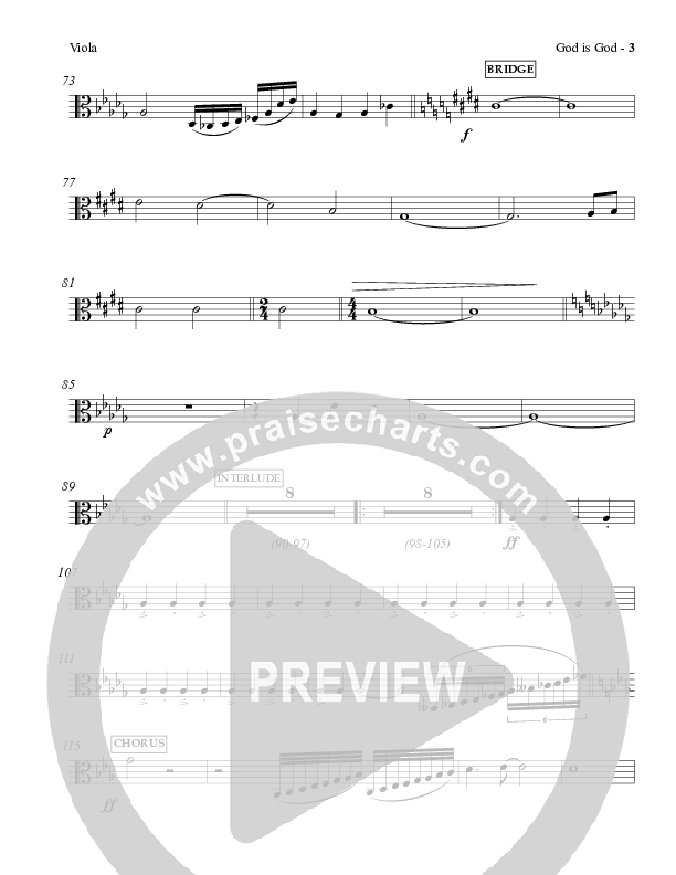 God Is God Viola (Charles Billingsley / Red Tie Music)