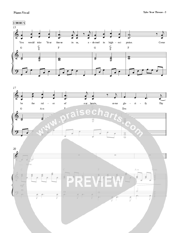 Take Your Throne Lead & Piano (Red Tie Music)