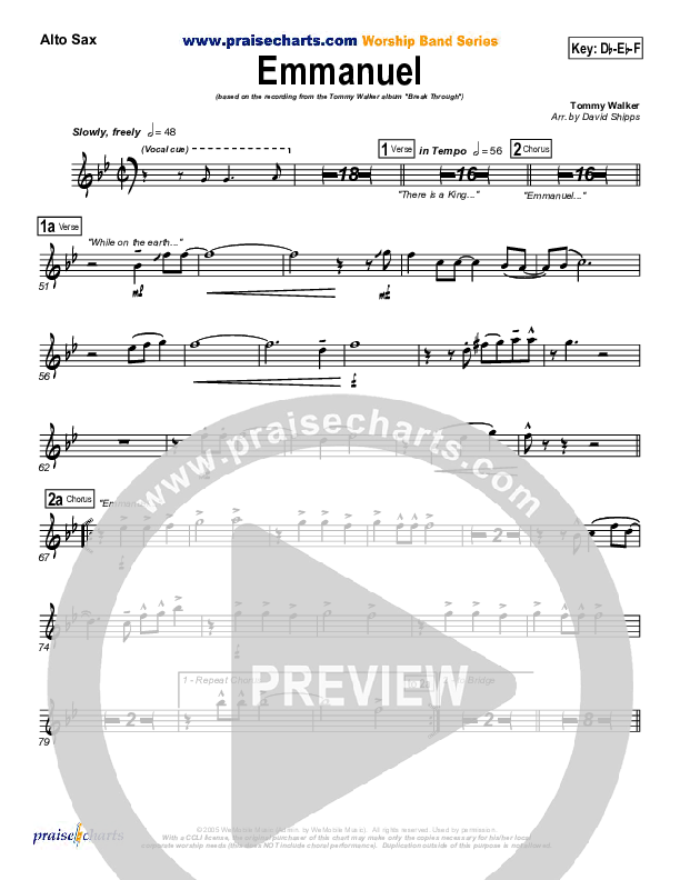 Emmanuel Alto Sax (Tommy Walker)