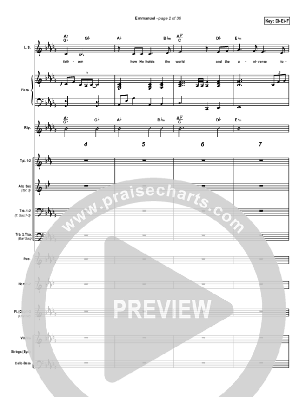 Emmanuel Conductor's Score (Tommy Walker)