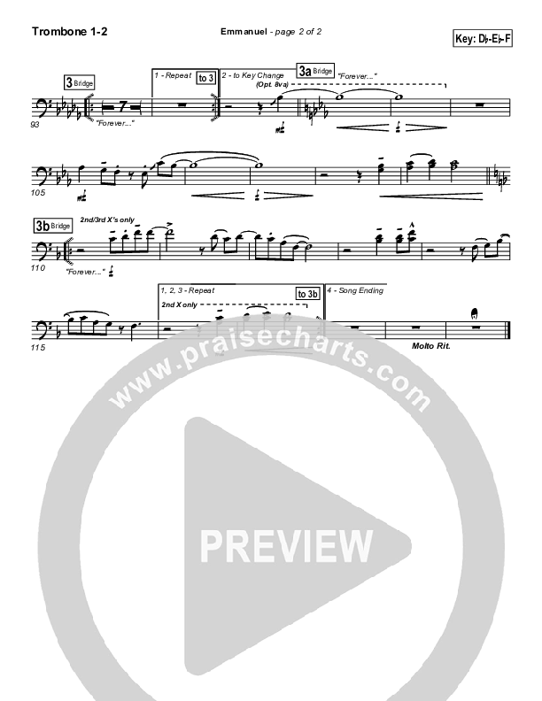 Emmanuel Trombone 1/2 (Tommy Walker)