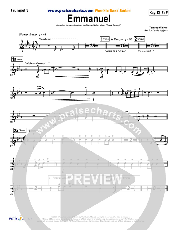 Emmanuel Trumpet 3 (Tommy Walker)