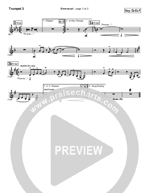 Emmanuel Trumpet 3 (Tommy Walker)