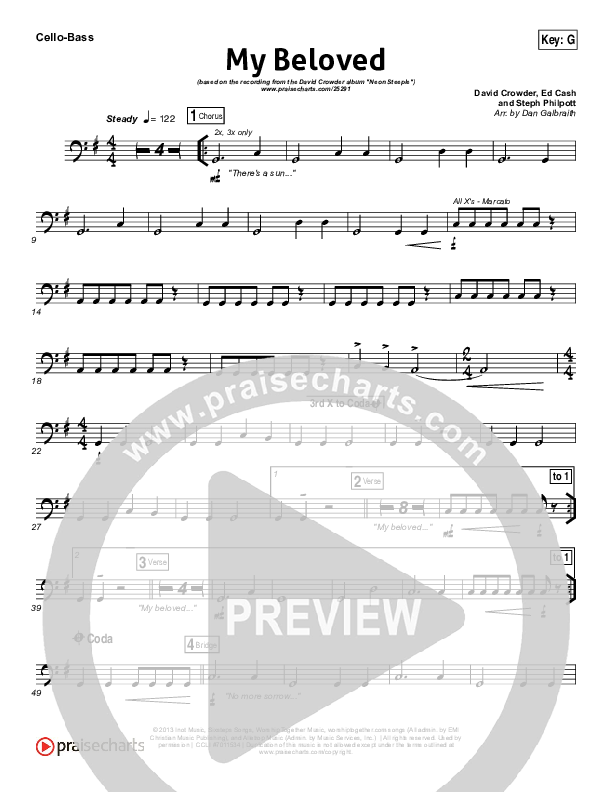 My Beloved Cello/Bass (David Crowder)