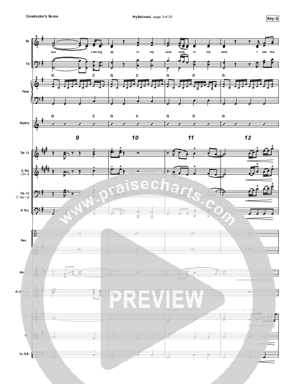 My Beloved Conductor's Score (David Crowder)