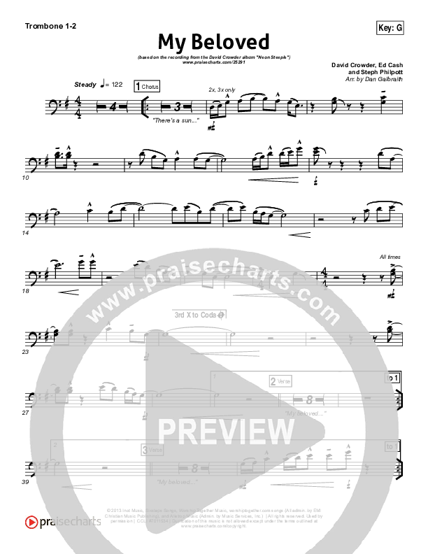 My Beloved Trombone 1/2 (David Crowder)