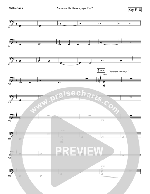 Because He Lives Cello/Bass (David Crowder)