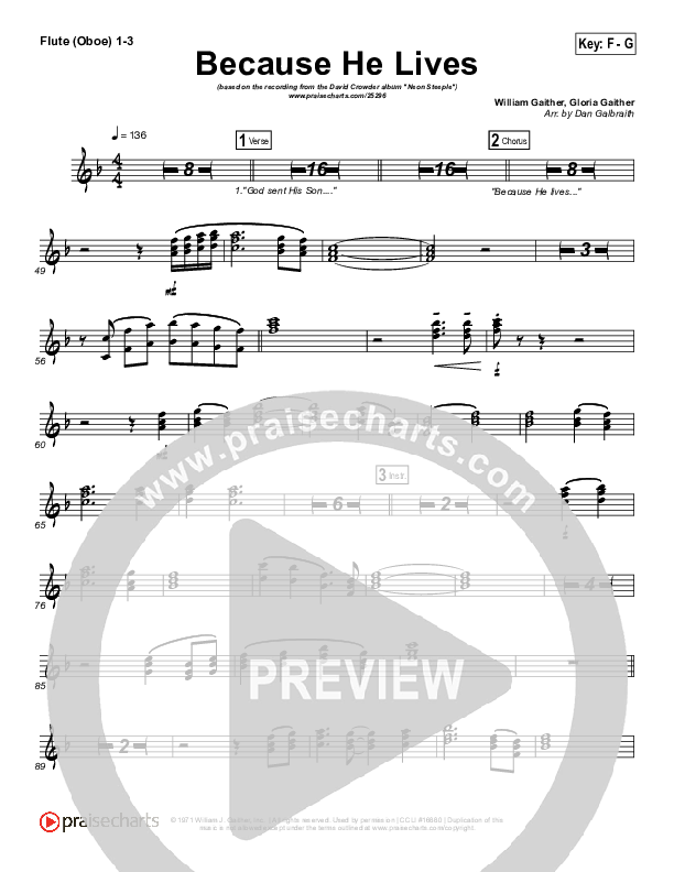 Because He Lives Wind Pack (David Crowder)