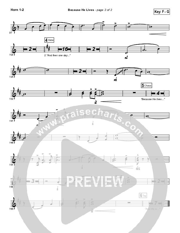 Because He Lives Brass Pack (David Crowder)