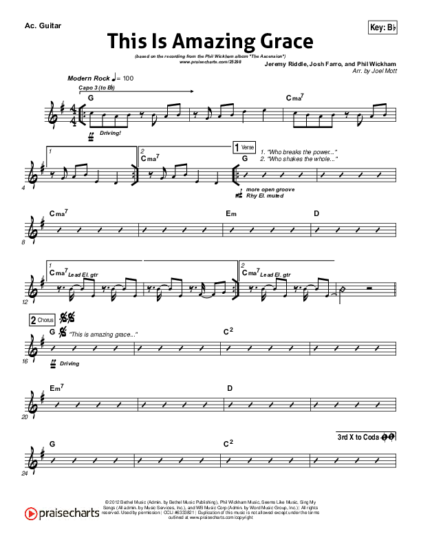 This Is Amazing Grace Acoustic Guitar (Phil Wickham)