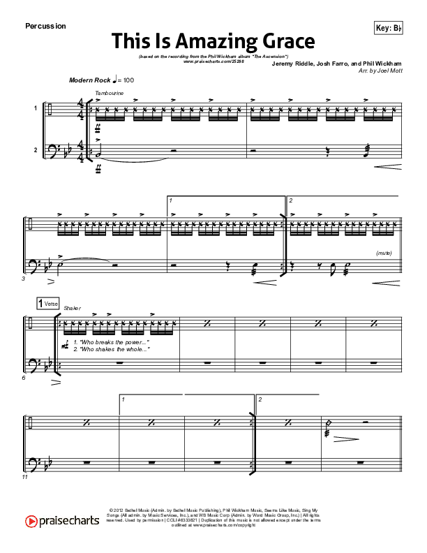 This Is Amazing Grace Percussion (Phil Wickham)