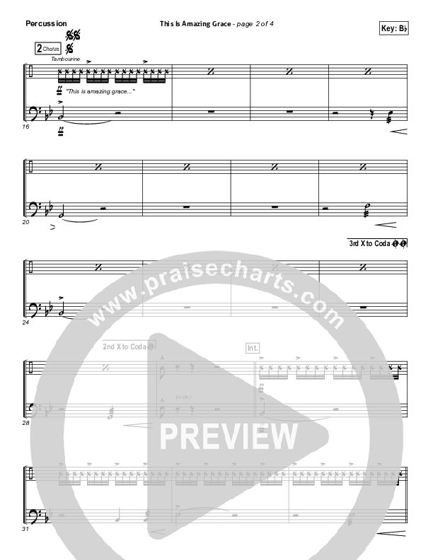 This Is Amazing Grace Percussion (Phil Wickham)