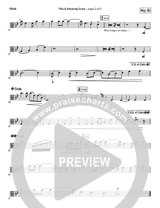 This Is Amazing Grace Viola (Phil Wickham)