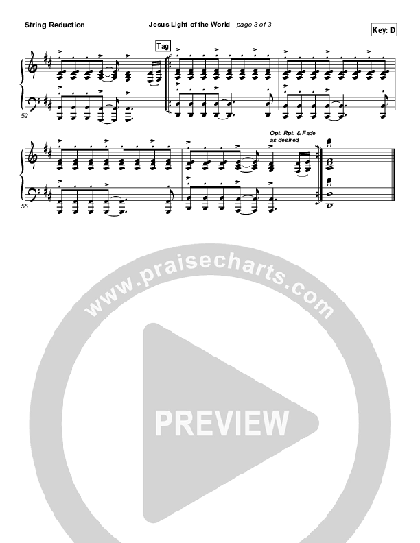 Jesus Light Of The World Synth Strings (Third Day)