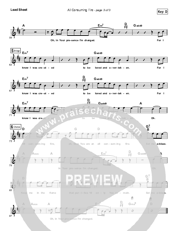 All Consuming Fire Lead (SAT) (Leeland)