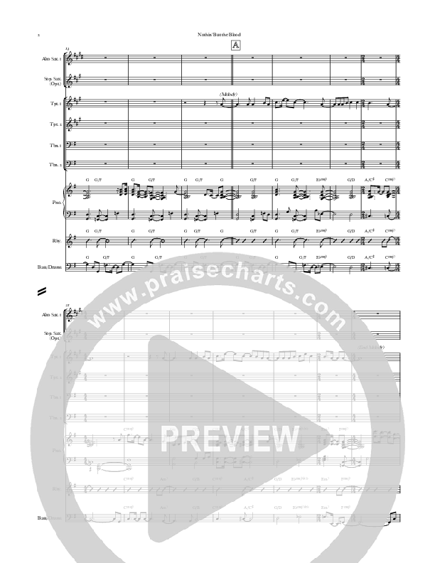 Nothing But The Blood (Instrumental) Orchestration (Good Jazz Series)