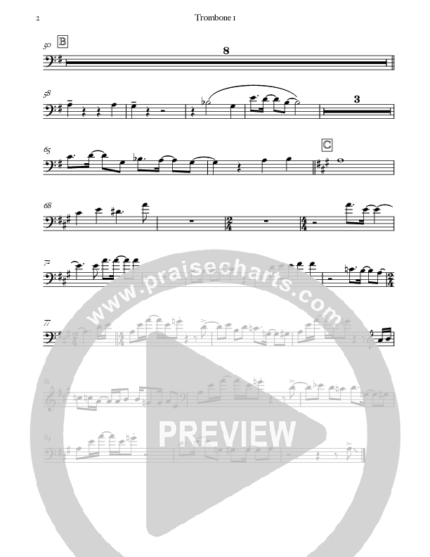 Nothing But The Blood (Instrumental) Trombone 1 (Good Jazz Series)