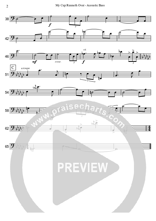 My Cup Runneth Over Acoustic Guitar (David Arivett)