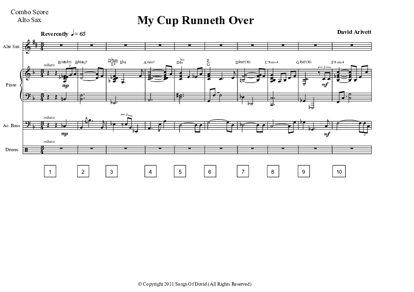 My Cup Runneth Over Inst. Ensemble (David Arivett)