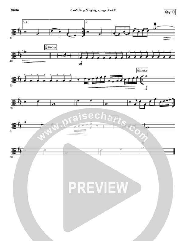 Can't Stop Singing Viola (Covenant Worship / Nicole Binion / Joshua Dufrene / Israel Houghton)