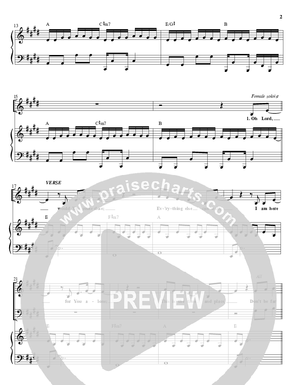 Here Waiting Piano/Vocal (Covenant Worship / Nicole Binion)