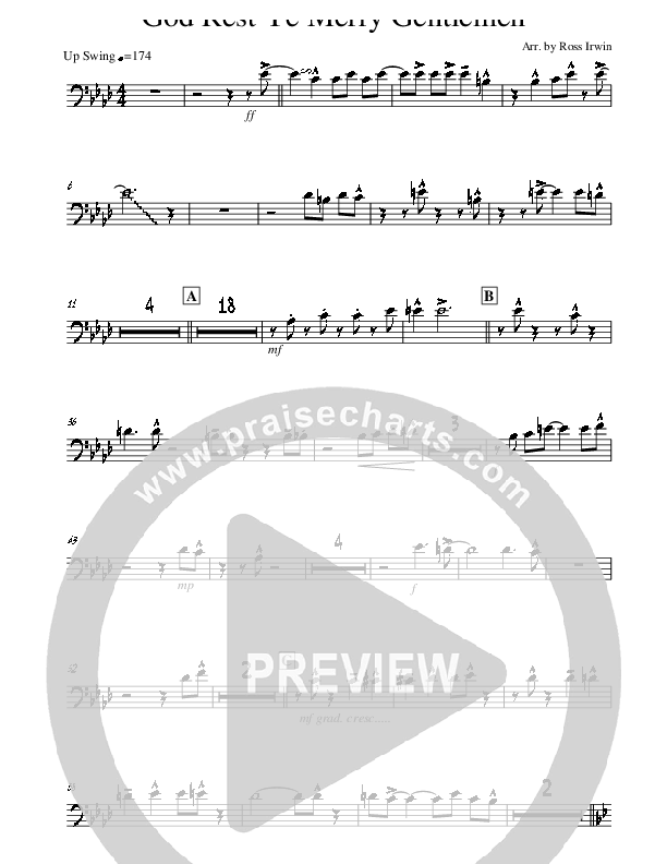 God Rest Ye Merry Gentlemen Trombone (Hillsong Worship)